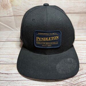 Pendleton Woolen Mills New Classic Patch Mesh Back Trucker Snapback Hat Black